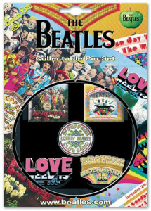 Beatles Sgt Pepper And MMT 1967 Collection 5 Pin Badge Set