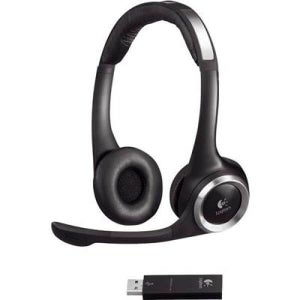 Logitech ClearChat PC Wireless Headphones with Mic (981-000104)