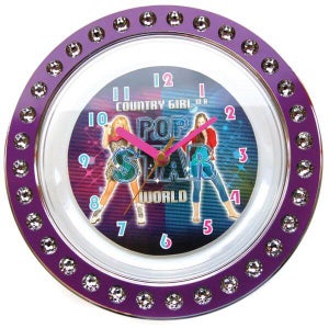 Hannah Montana Diamonte Wall Clock