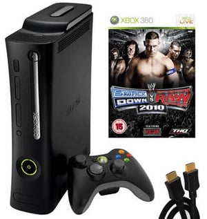 Xbox 360 Elite Console: Bundle (including WWE Smackdown vs Raw 2010 & HDMI Cable)