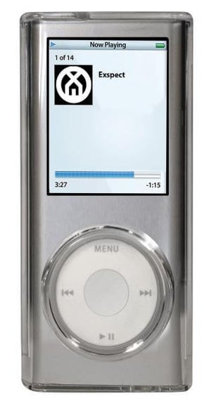 Exspect iPod Nano 4g Crystal Case - With Silicone Wheel Protector