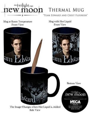 Twilight New Moon - Thermal Mug Team Edward And Crest Flourish