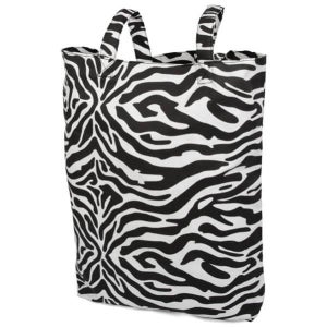 Zebra print tote bag
