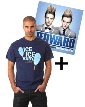 Jedward Men's - Ice Ice Baby T-Shirt and CD Single