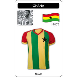 Ghana 1980's Short Sleeve Retro Football Shirt