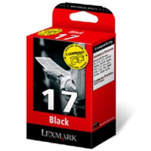 Lexmark 17 + 17 Black Ink Cartridge Twinpack