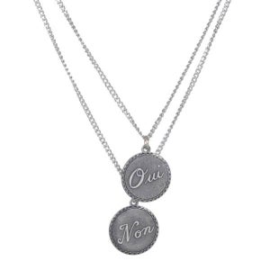 Rock n' Rose Oui/Non necklace 