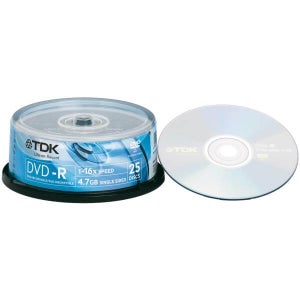 TDK DVD-R 16x (25pk) 47CBED25