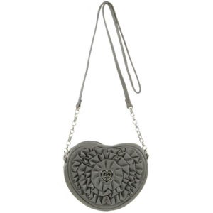 Suzy Smith Ruffle Front Heart Cross Body Bag