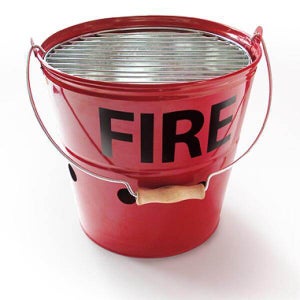 fire bucket bbq