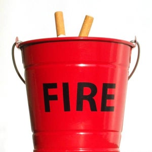 fire bucket ashtray