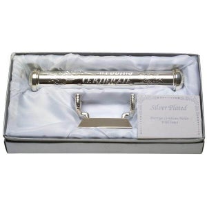 Wedding Cert Set With Stand