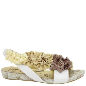 Irregular Choice Women's Bingo Best Sandals - White/Gold