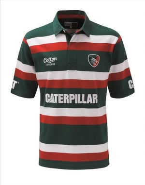 Cotton Traders Men's Leicester Tigers Home Shirt SS - Green