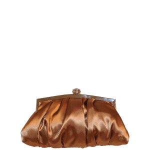 Suzy Smith Frillina Satin Clutch Bag