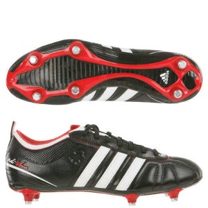 adidas adiNOVA IV SG Men's Boots - Black/White/Light Scarlet