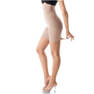 Spanx Higher Power High-Waisted Mid-Thigh Shaper Bare (A  ) A