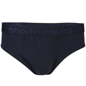 Roberto Cavalli Men's Branded Brief  - Blue