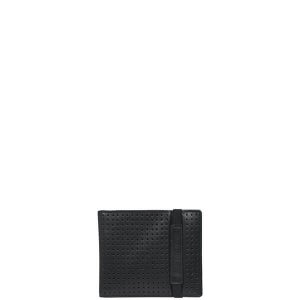 French Connection Men's Punch Out Wallet - Black
