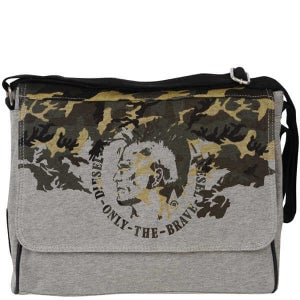 Diesel Happy Days Fleece Camo Ralph Camo Messenger Bag - Frost Grey