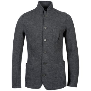 Hartford Men's Boiled Wool Jacket - Charcoal