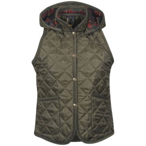 Lavenham Women's Mickfield Gilet - Spruce/Red Plaid