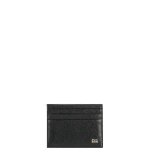 Tommy Hilfiger Men's Small Credit Card Holder - Patent Black