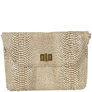 Penelope & Parker Vixen Printed Croc 13 Inch Leather Laptop Case