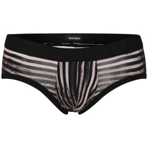 HOM BLACK ADDICT ENIGMA LOW WAIST MINI BRIEF - BLACK