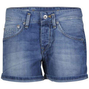 Pepe Women's Judo Denim Shorts - Blue Wash