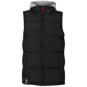 Kickers Boys' Hooded Gilet - Black