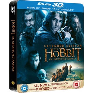 The Hobbit: An Unexpected Journey 3D - Verlengde Editie - Beperkte Editie Steelbook (Bevat 2D Versie en UltraViolet Copy)