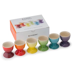 Le Creuset Stoneware Rainbow Egg Cups (Set of 6)