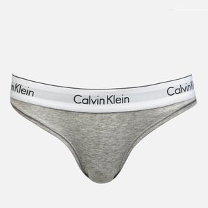 Calvin Klein Women's Modern Cotton Bikini Briefs - Grey Heather