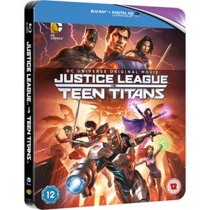 La Ligue des Justiciers vs les Teen Titans - Steelbook Exclusif Limité pour Zavvi (Limité à 1000 Copies)