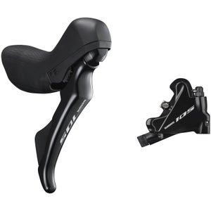 Shimano 105 ST-R7020 Hydraulic Brakes Mechanical Shifters with BR-R7070 Flat Mount Calipers