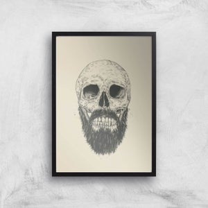 Balazs Solti Bearded Skull Art Print