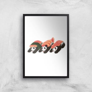 Tobias Fonseca Panda Sushi Art Print