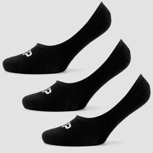 Women's Invisible Socks - Black (3 Pack)