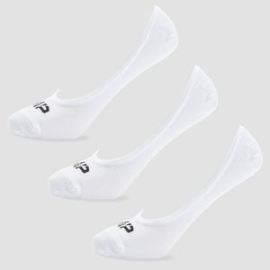 MP Men's Essentials Invisible Socks - White (3 Pack)