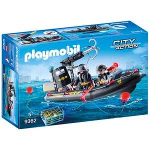 Playmobil City Action SWAT Boat with Hook Cannon (9362)