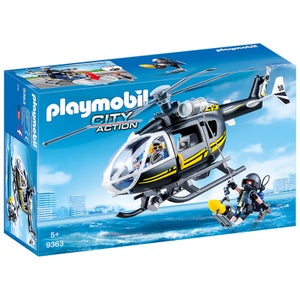 Playmobil City Action SWAT Helicopter with Working Winch (9363)