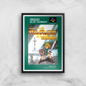 Nintendo Retro Zelda Cover Art Print