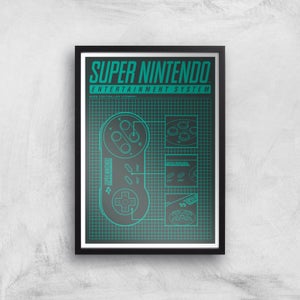 Nintendo SNES Controller Art Print
