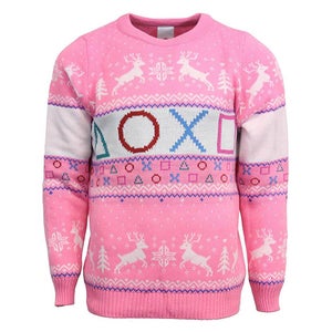 PlayStation Official Pink Knitted Christmas Jumper