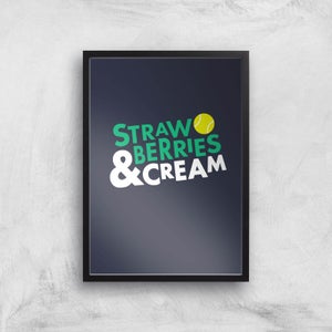 Strawberries And Cream Art Print
