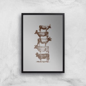 Cow Cow Nuts Art Print