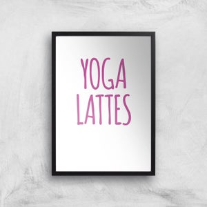 Yoga Lattes Art Print