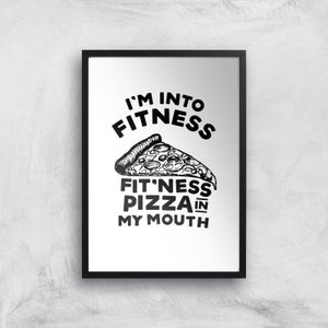 Fitness Pizza Art Print