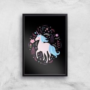 Pink Unicorn Art Print